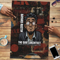 Bayard Rustin Puzzle with Quiet Architect Design Strategy and Courage Civil Rights Tribute - Wonder Print Shop