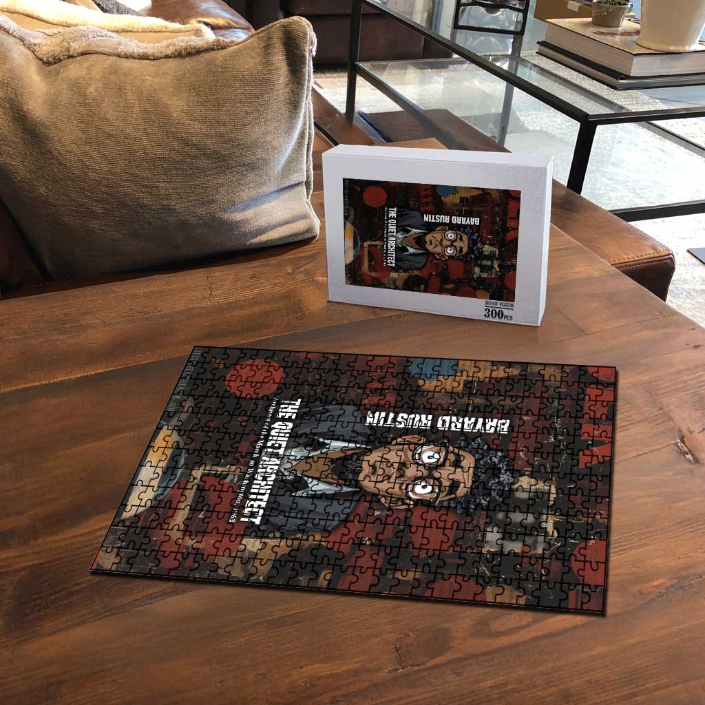 Bayard Rustin Puzzle with Quiet Architect Design Strategy and Courage Civil Rights Tribute - Wonder Print Shop