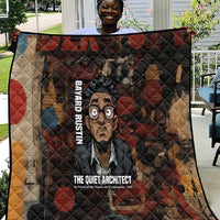 Bayard Rustin Quilt with Quiet Architect Design Strategy and Courage Civil Rights Tribute - Wonder Print Shop