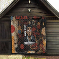 Bayard Rustin Quilt with Quiet Architect Design Strategy and Courage Civil Rights Tribute - Wonder Print Shop