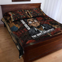 Bayard Rustin Quilt Bed Set with Quiet Architect Design Strategy and Courage Civil Rights Tribute - Wonder Print Shop
