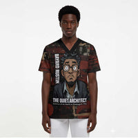 Bayard Rustin Scrub Top with Quiet Architect Design Strategy and Courage Civil Rights Tribute - Wonder Print Shop