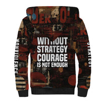 Bayard Rustin Sherpa Hoodie with Quiet Architect Design Strategy and Courage Civil Rights Tribute - Wonder Print Shop