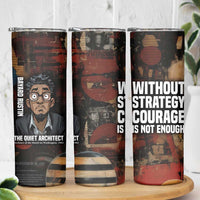 Bayard Rustin Skinny Tumbler with Quiet Architect Design Strategy and Courage Civil Rights Tribute - Wonder Print Shop