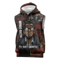 Bayard Rustin Sleeveless Zip Hoodie with Quiet Architect Design Strategy and Courage Civil Rights Tribute - Wonder Print Shop
