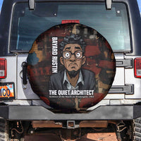 Bayard Rustin Spare Tire Cover with Quiet Architect Design Strategy and Courage Civil Rights Tribute - Wonder Print Shop