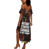 Bayard Rustin Summer Maxi Dress with Quiet Architect Design Strategy and Courage Civil Rights Tribute - Wonder Print Shop