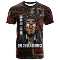 Bayard Rustin T shirt with Quiet Architect Design Strategy and Courage Civil Rights Tribute - Wonder Print Shop