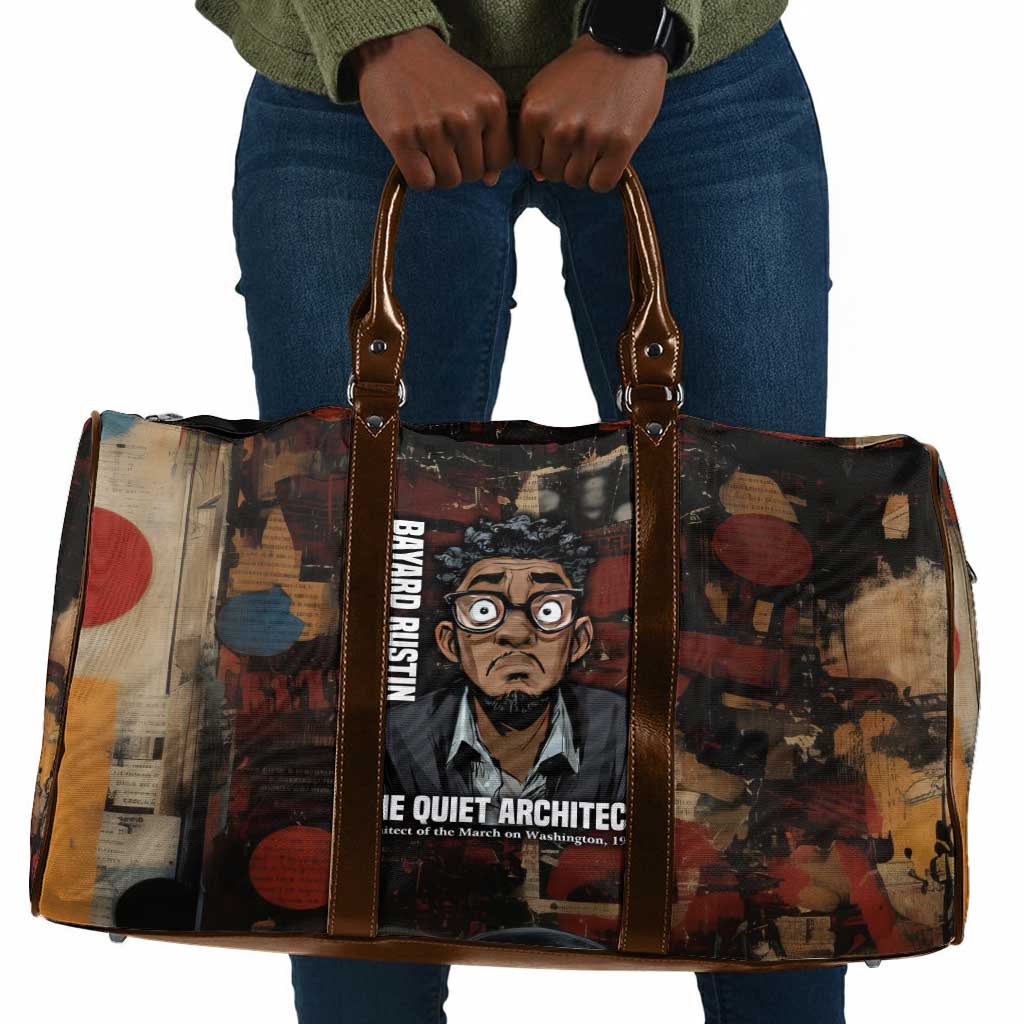 Bayard Rustin Travel Bag with Quiet Architect Design Strategy and Courage Civil Rights Tribute - Wonder Print Shop