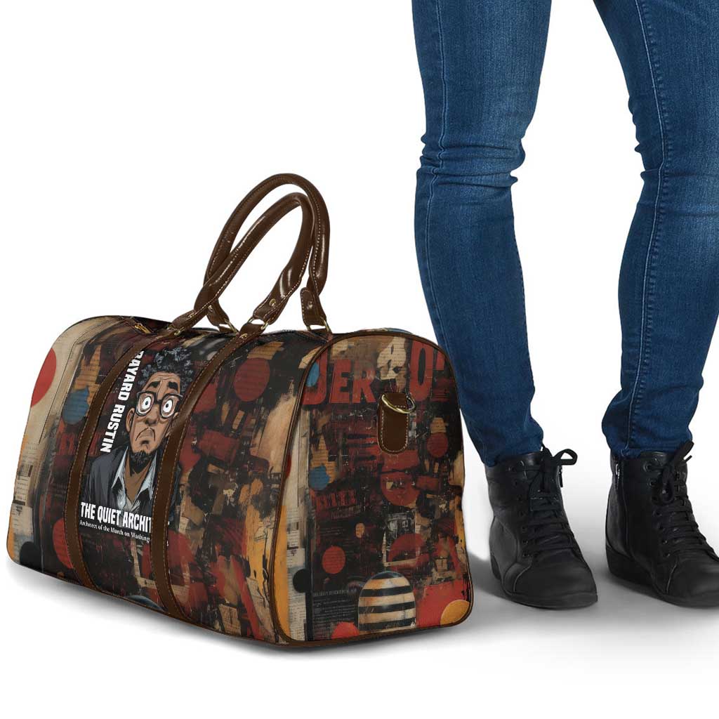 Bayard Rustin Travel Bag with Quiet Architect Design Strategy and Courage Civil Rights Tribute - Wonder Print Shop