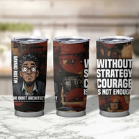 Bayard Rustin Tumbler Cup with Quiet Architect Design Strategy and Courage Civil Rights Tribute - Wonder Print Shop