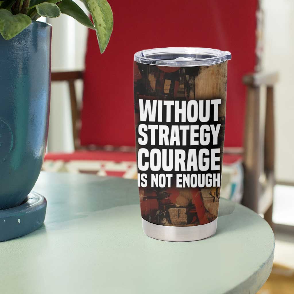 Bayard Rustin Tumbler Cup with Quiet Architect Design Strategy and Courage Civil Rights Tribute - Wonder Print Shop