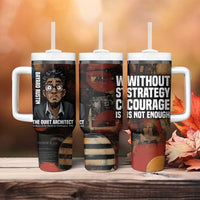 Bayard Rustin Tumbler With Handle with Quiet Architect Design Strategy and Courage Civil Rights Tribute - Wonder Print Shop
