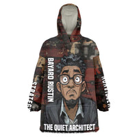 Bayard Rustin Wearable Blanket Hoodie with Quiet Architect Design Strategy and Courage Civil Rights Tribute - Wonder Print Shop
