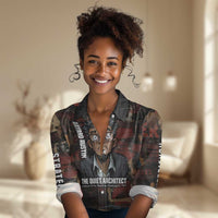 Bayard Rustin Women Casual Shirt with Quiet Architect Design Strategy and Courage Civil Rights Tribute - Wonder Print Shop