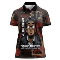 Bayard Rustin Women Polo Shirt with Quiet Architect Design Strategy and Courage Civil Rights Tribute - Wonder Print Shop