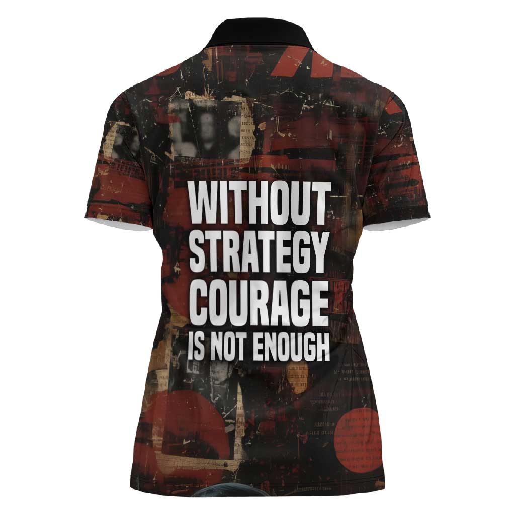 Bayard Rustin Women Polo Shirt with Quiet Architect Design Strategy and Courage Civil Rights Tribute - Wonder Print Shop
