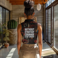 Bayard Rustin Women Sleeveless Polo Shirt with Quiet Architect Design Strategy and Courage Civil Rights Tribute - Wonder Print Shop
