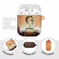Bayard Rustin AirPods Case with Radical Nonviolence Design Protest Crowd and Courage Civil Rights Tribute - Wonder Print Shop