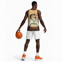 Bayard Rustin Basketball Jersey with Radical Nonviolence Design Protest Crowd and Courage Civil Rights Tribute - Wonder Print Shop