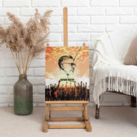 Bayard Rustin Canvas Wall Art with Radical Nonviolence Design Protest Crowd and Courage Civil Rights Tribute - Wonder Print Shop