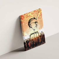 Bayard Rustin Canvas Wall Art with Radical Nonviolence Design Protest Crowd and Courage Civil Rights Tribute - Wonder Print Shop