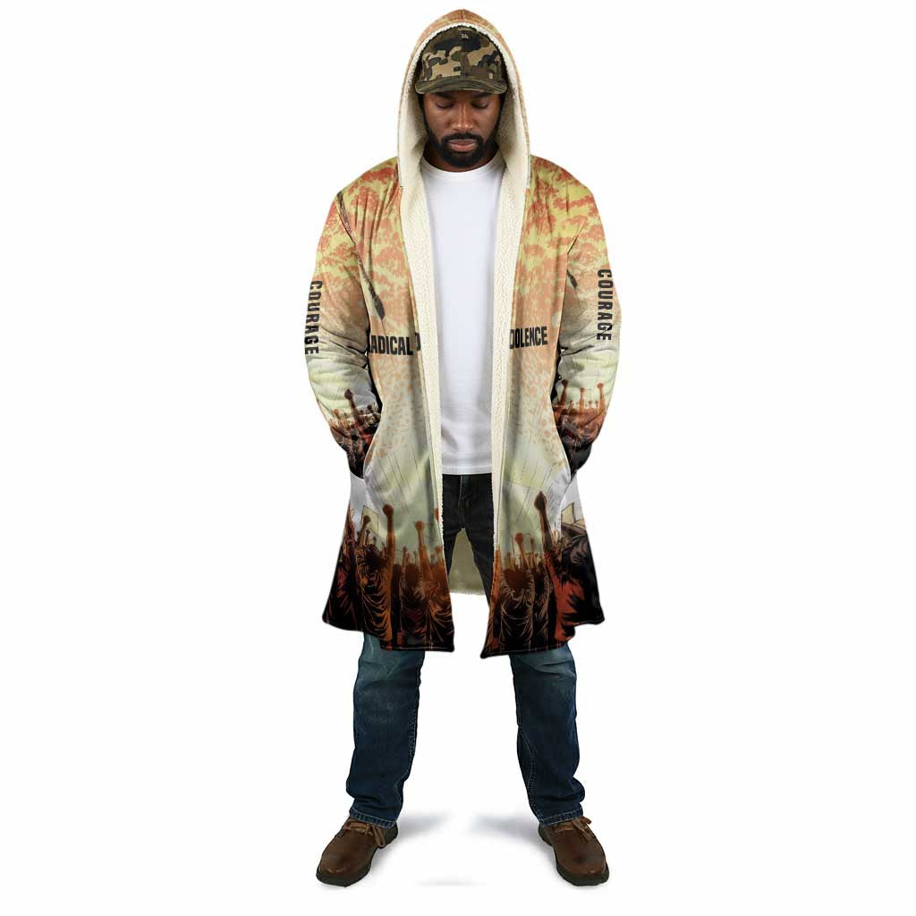 Bayard Rustin Cloak with Radical Nonviolence Design Protest Crowd and Courage Civil Rights Tribute - Wonder Print Shop