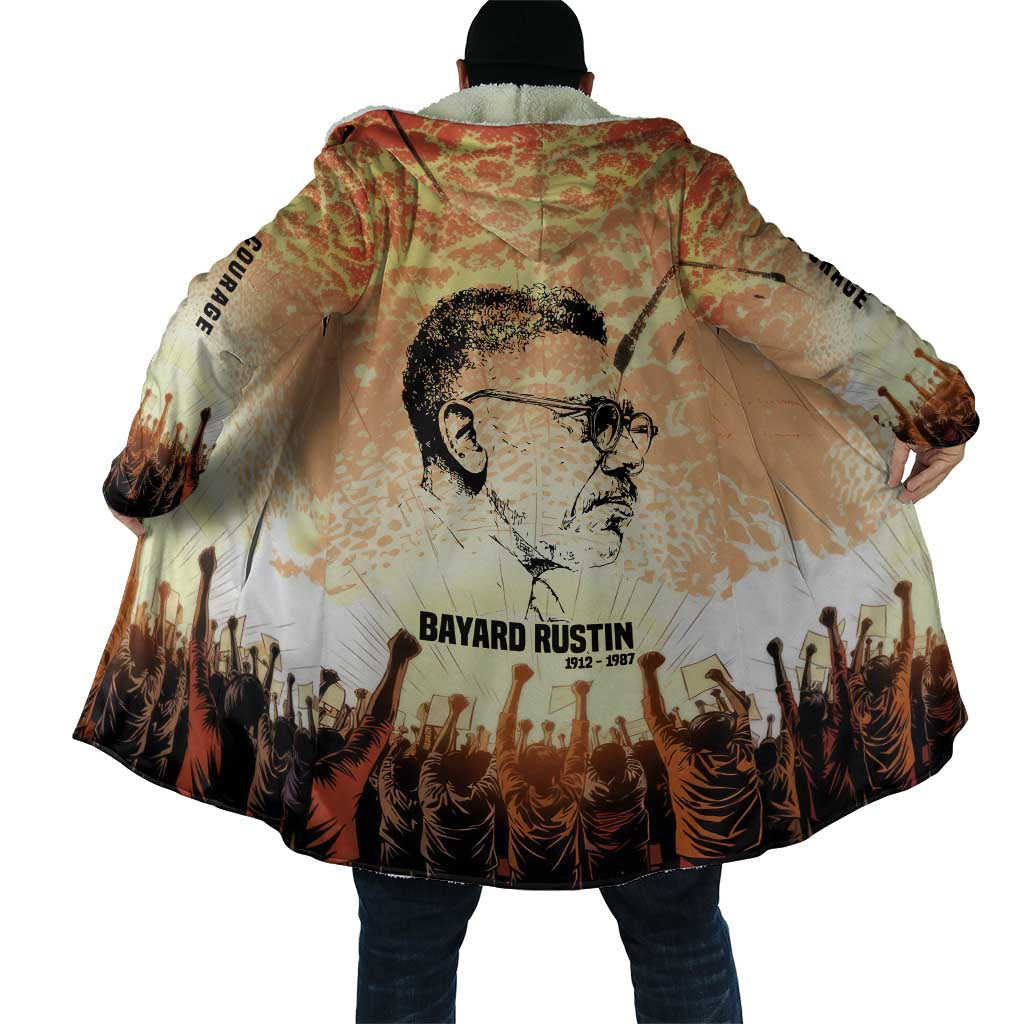 Bayard Rustin Cloak with Radical Nonviolence Design Protest Crowd and Courage Civil Rights Tribute - Wonder Print Shop
