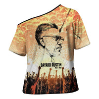 Bayard Rustin Cross Shoulder Shirt with Radical Nonviolence Design Protest Crowd and Courage Civil Rights Tribute - Wonder Print Shop