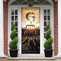 Bayard Rustin Door Cover with Radical Nonviolence Design Protest Crowd and Courage Civil Rights Tribute - Wonder Print Shop
