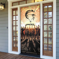 Bayard Rustin Door Cover with Radical Nonviolence Design Protest Crowd and Courage Civil Rights Tribute - Wonder Print Shop