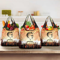 Bayard Rustin Grocery Bag with Radical Nonviolence Design Protest Crowd and Courage Civil Rights Tribute - Wonder Print Shop