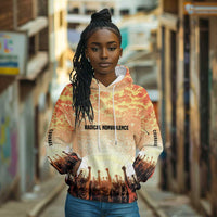 Bayard Rustin Hoodie with Radical Nonviolence Design Protest Crowd and Courage Civil Rights Tribute - Wonder Print Shop