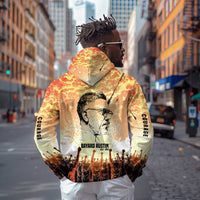 Bayard Rustin Hoodie with Radical Nonviolence Design Protest Crowd and Courage Civil Rights Tribute - Wonder Print Shop