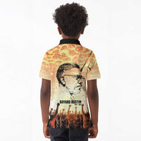 Bayard Rustin Kid Polo Shirt with Radical Nonviolence Design Protest Crowd and Courage Civil Rights Tribute - Wonder Print Shop