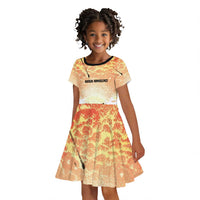 Bayard Rustin Kid Short Sleeve Dress with Radical Nonviolence Design Protest Crowd and Courage Civil Rights Tribute - Wonder Print Shop