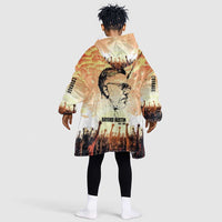 Bayard Rustin Kid Wearable Blanket Hoodie with Radical Nonviolence Design Protest Crowd and Courage Civil Rights Tribute - Wonder Print Shop