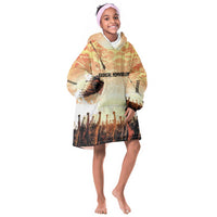 Bayard Rustin Kid Wearable Blanket Hoodie with Radical Nonviolence Design Protest Crowd and Courage Civil Rights Tribute - Wonder Print Shop