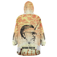 Bayard Rustin Kid Wearable Blanket Hoodie with Radical Nonviolence Design Protest Crowd and Courage Civil Rights Tribute - Wonder Print Shop