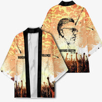 Bayard Rustin Kimono with Radical Nonviolence Design Protest Crowd and Courage Civil Rights Tribute - Wonder Print Shop