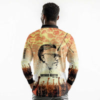 Bayard Rustin Long Sleeve Polo Shirt with Radical Nonviolence Design Protest Crowd and Courage Civil Rights Tribute - Wonder Print Shop