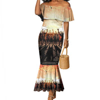 Bayard Rustin Mermaid Dress with Radical Nonviolence Design Protest Crowd and Courage Civil Rights Tribute - Wonder Print Shop