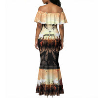 Bayard Rustin Mermaid Dress with Radical Nonviolence Design Protest Crowd and Courage Civil Rights Tribute - Wonder Print Shop