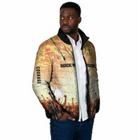 Bayard Rustin Padded Jacket with Radical Nonviolence Design Protest Crowd and Courage Civil Rights Tribute - Wonder Print Shop