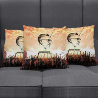 Bayard Rustin Pillow Cover with Radical Nonviolence Design Protest Crowd and Courage Civil Rights Tribute - Wonder Print Shop