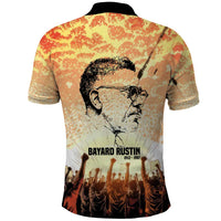 Bayard Rustin Polo Shirt with Radical Nonviolence Design Protest Crowd and Courage Civil Rights Tribute - Wonder Print Shop