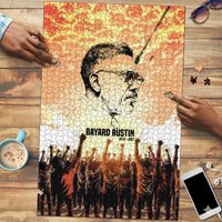Bayard Rustin Puzzle with Radical Nonviolence Design Protest Crowd and Courage Civil Rights Tribute - Wonder Print Shop