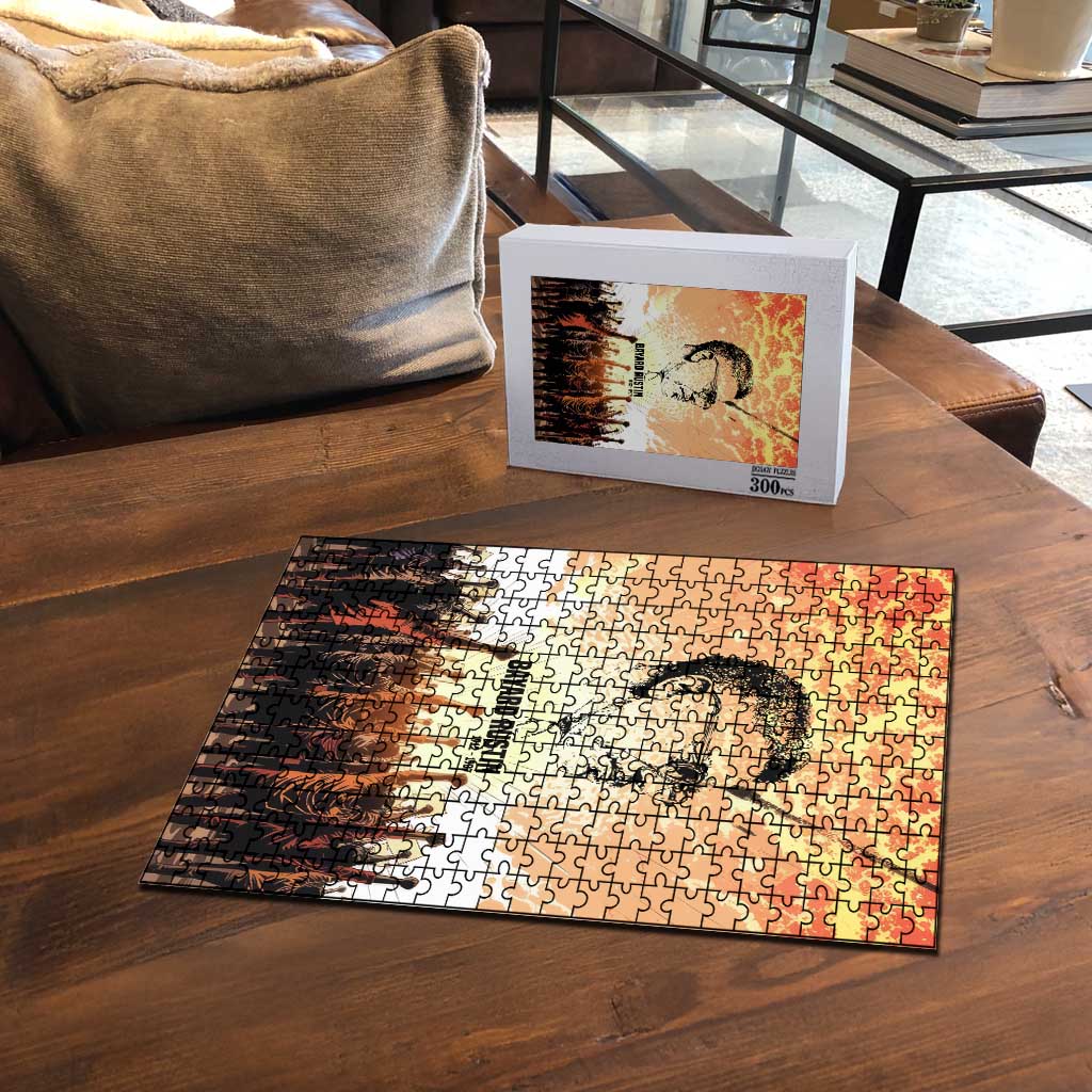 Bayard Rustin Puzzle with Radical Nonviolence Design Protest Crowd and Courage Civil Rights Tribute - Wonder Print Shop