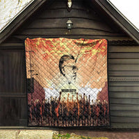 Bayard Rustin Quilt with Radical Nonviolence Design Protest Crowd and Courage Civil Rights Tribute - Wonder Print Shop