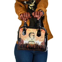 Bayard Rustin Shoulder Handbag with Radical Nonviolence Design Protest Crowd and Courage Civil Rights Tribute - Wonder Print Shop